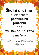 Podzimní prázdniny